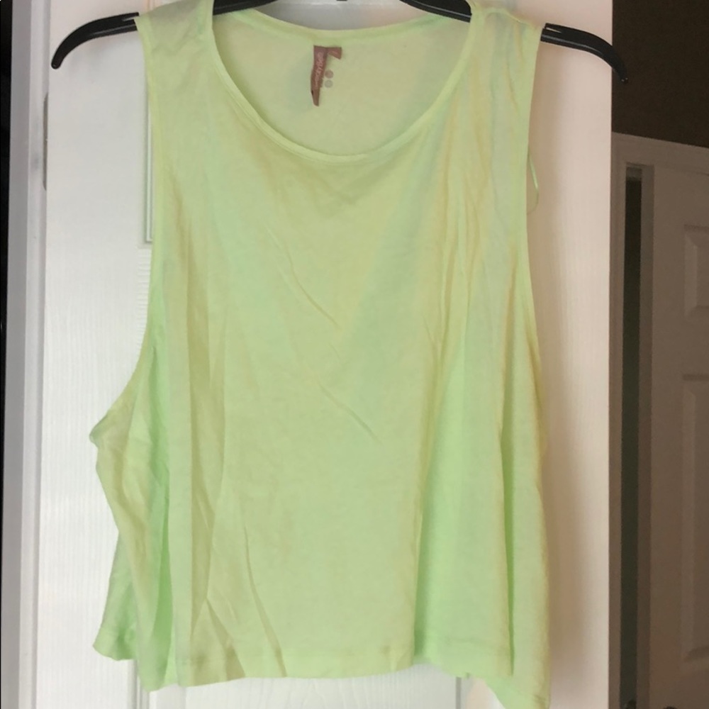 Sweaty Betty green crop top tank Size M